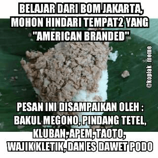 cinta makanan lokal