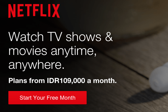 Masuk ke web Netflix, lalu sign in