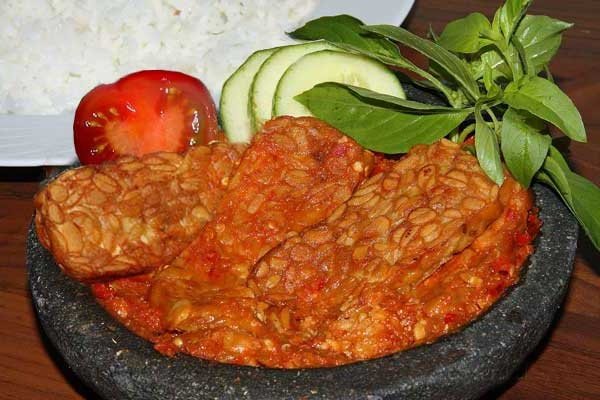 tempet penyet sambal terasi