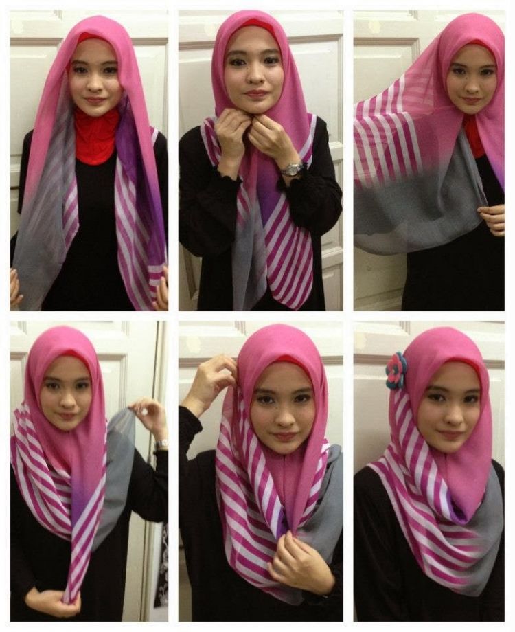 10 Gaya Hijab Segi Empat yang Beda Buat Pipi Chubby 