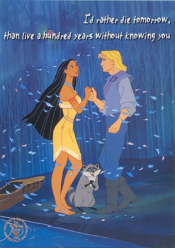 Penggalan romantis dari film Pocahontas. Ada yang masih ingatkah?