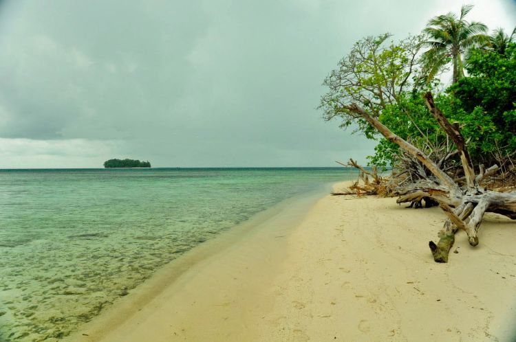 Pasir pantai yang masih suci, belum tercemar. :3