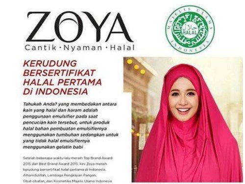 Jilbab halal yang menggelikan