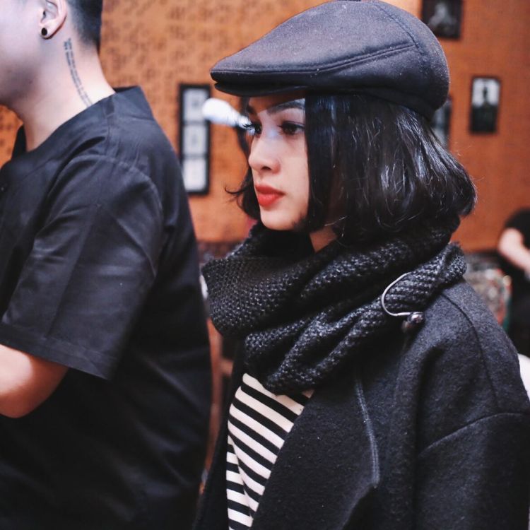 scarf tebal bisa bikin elegan