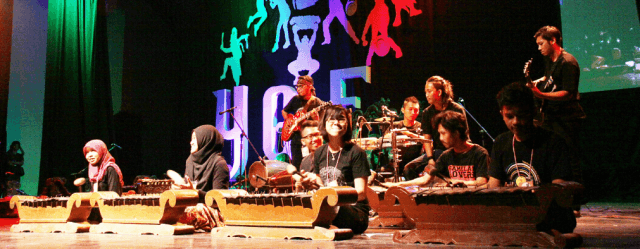 Konser gamelan di TBY