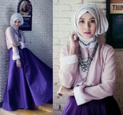 Warna ungu yang anggun cocok untuk dipakai di acara formal.