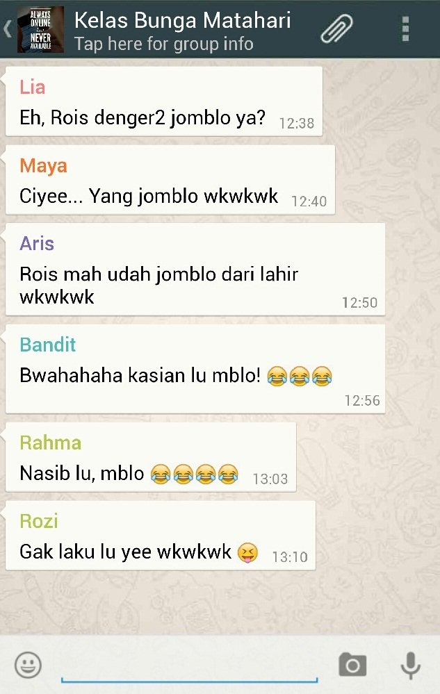 Grup chat yang bikin ngakak