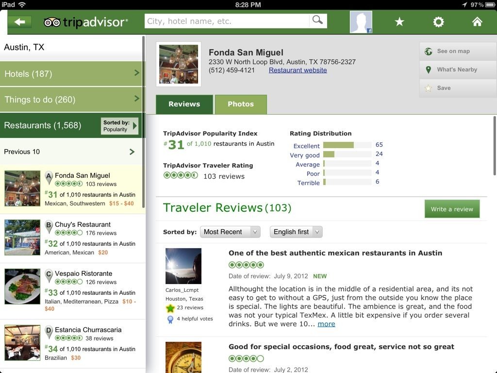 Trip advisor memberimu review yang seru