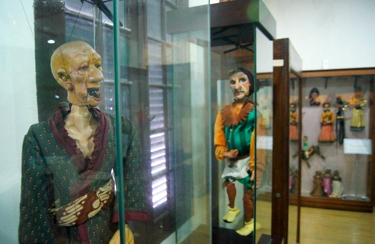 Salah satu penampakan manekin wayang di Museum Wayang.