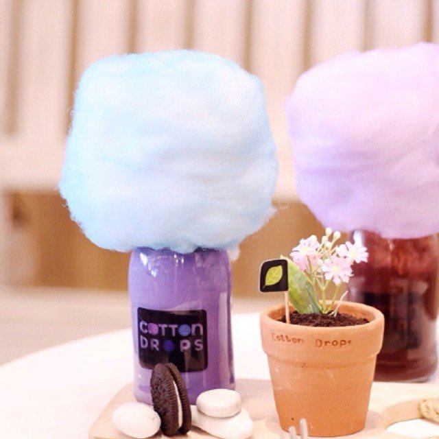 Minuman cotton candy