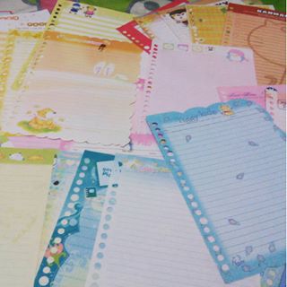 Tukeran kertas binder zaman sekolah.