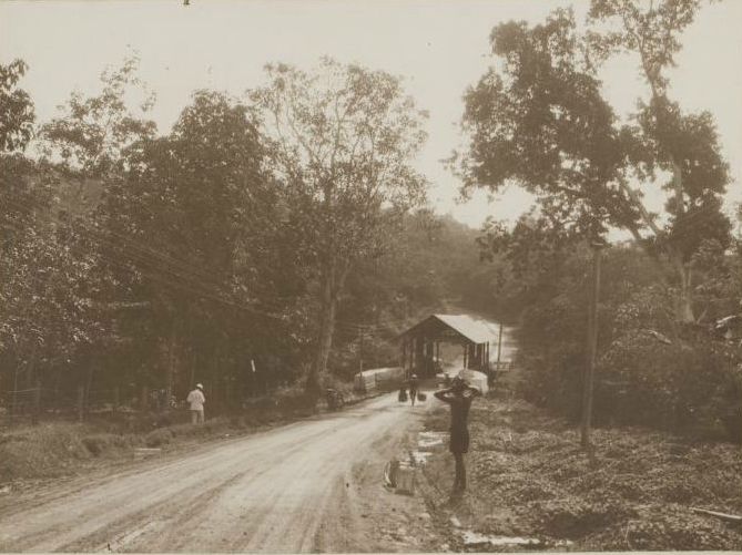 Jembatan Ciasem, di Jalan Subang (1928).