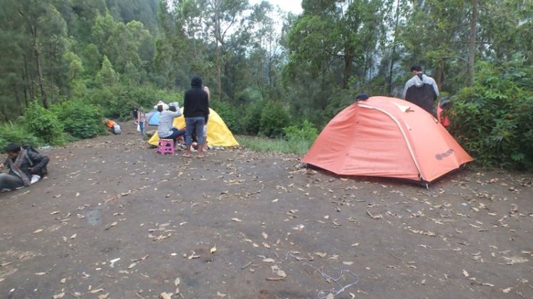 Suasana Latar Ombo di Gunung Panderman.