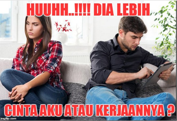 sibuk kerja