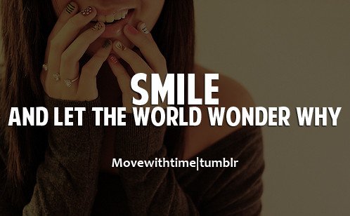 smile for the world