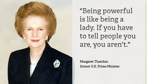 Powerful is like being a lady.