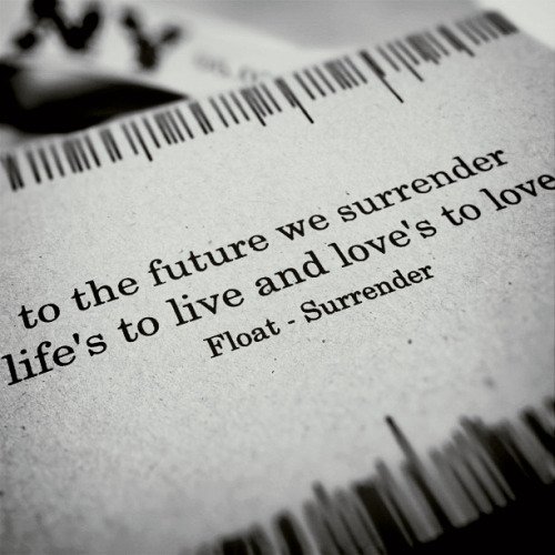 To the future we surrender