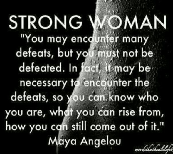 Strong woman.