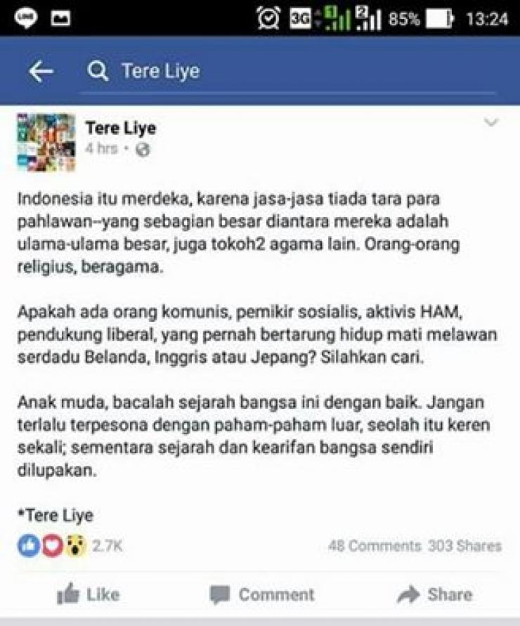 Kayanya Abang deh yang lupa sama sejarah Indonesia.