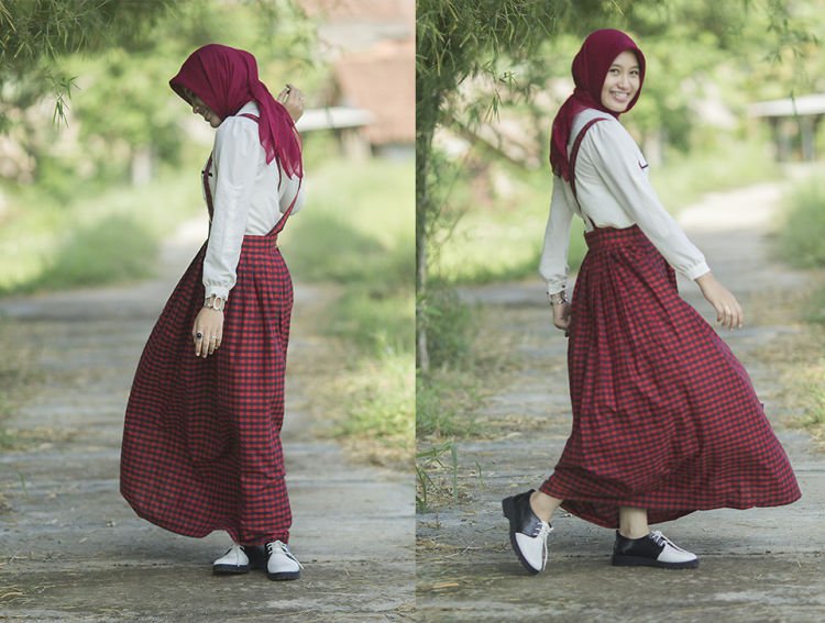 A line skirt yang lucu tapi tetap manis