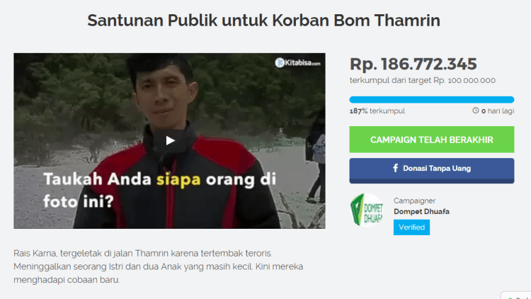 Cerita Tentang Korban Bom Thamrin dan Aksi Anak Sosmed yang Menggila