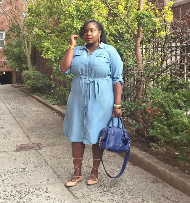 Shirtdress denim