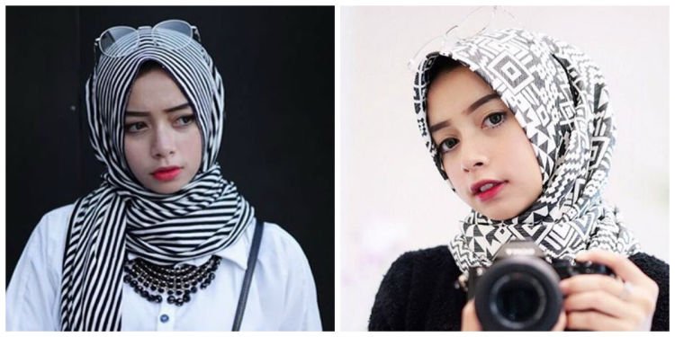 biar lebih tirus, pakai jilbab berbahan katun @joyagh