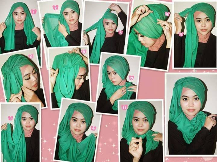 10 Tutorial Hijab Paris Untuk Wisuda. Meski Sederhana 