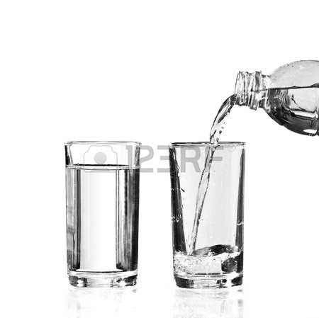 Half Glass and Full Glass Of Water