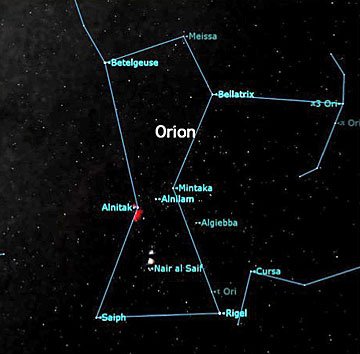 Rasi Bintang Orion akan membantumu menentukan arah kiblat