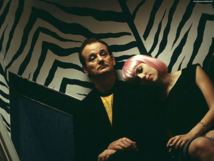 Scarlett dan Bill dalam Lost In Translation yang tampak serasi.