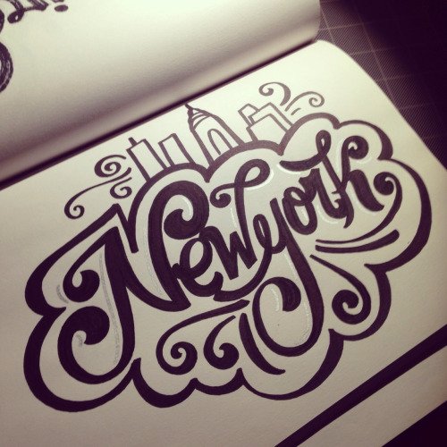 hand lettering