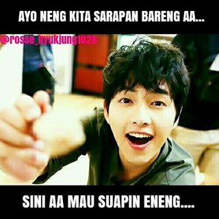 Kalau Joong Ki yang ngajak sih, langsung berasa kenyang.