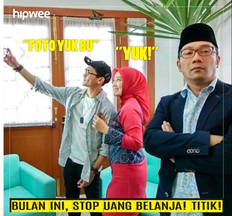 Kumpulan Meme Kang Emil Cemberut Ditinggal Sang Istri Selfie Bareng Afgan Bu Atalia Menang Besar Nih