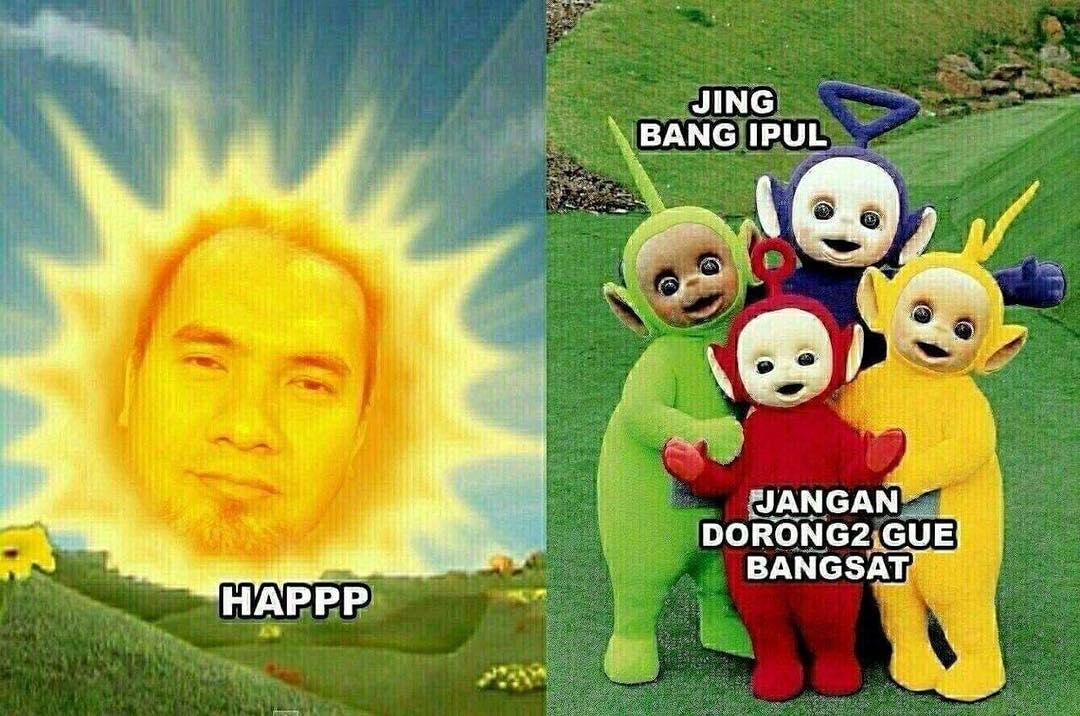 Silakan Cekikan dan Senyum Sendiri Lihat 25 Meme Teletubbies Ini