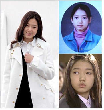 Kecantikan Park Shin Hye sudah terlihat sejak dia kecil. 