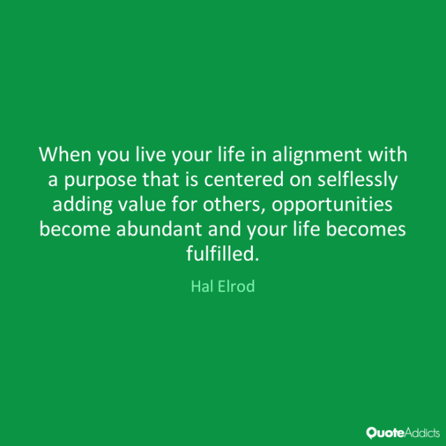 Add value in others' life