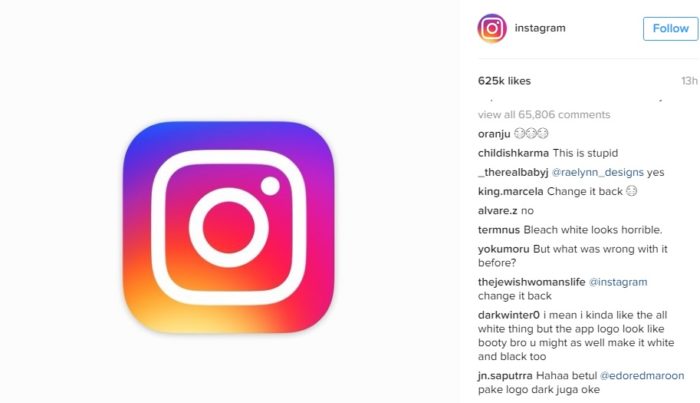 Ini tanggapan dari para penggunanya terkait perubahan logo dan tampilan Instagram.