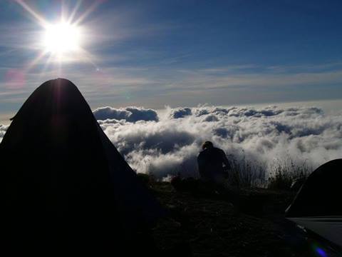 sunset at Mount Rinjani