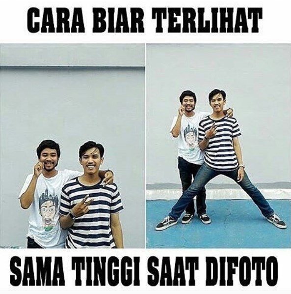 biar sama tingginya~