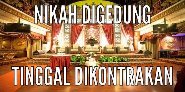 Jangan Dulu Berpikir Untuk Nikah di Gedung dengan Mewah, Kalau Kamu Belum Bisa Siapin DP Rumah