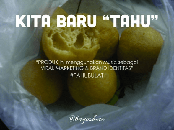 tahu bulat via @bagushere