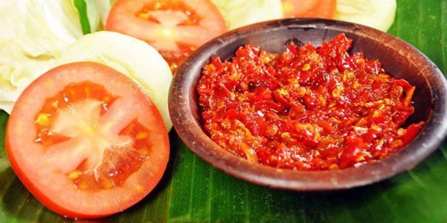 sambal terasi.