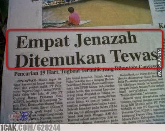 Ditemukan jenazah, hah?