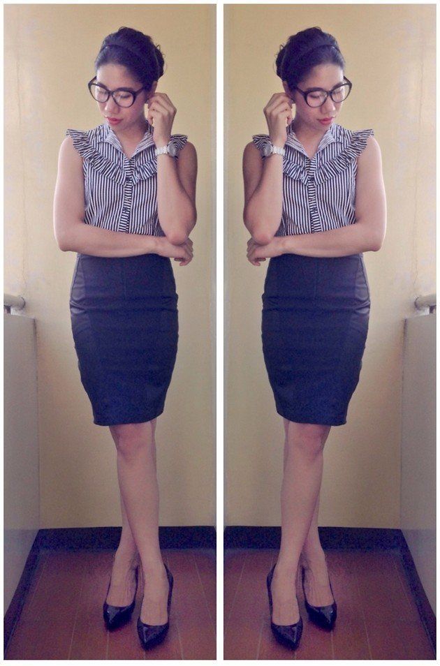 blouse + rok pensil