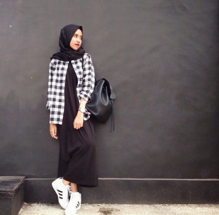 flanel buat hijabmu, top!