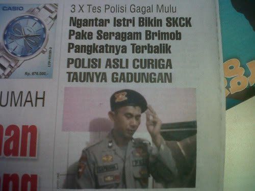 Polisi asli curiga~~