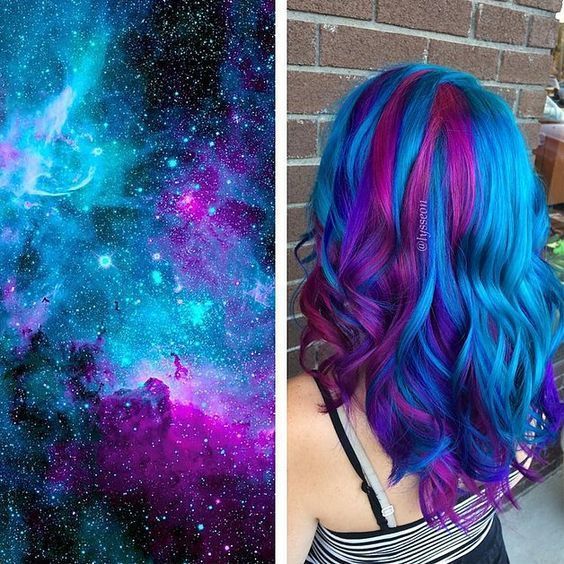 galaxy hair