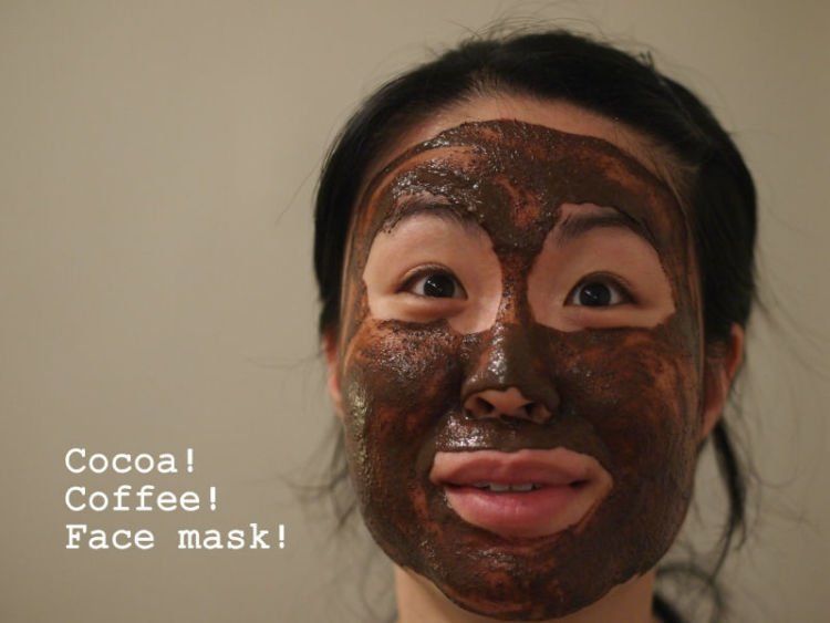 Masker kopi dan coklat