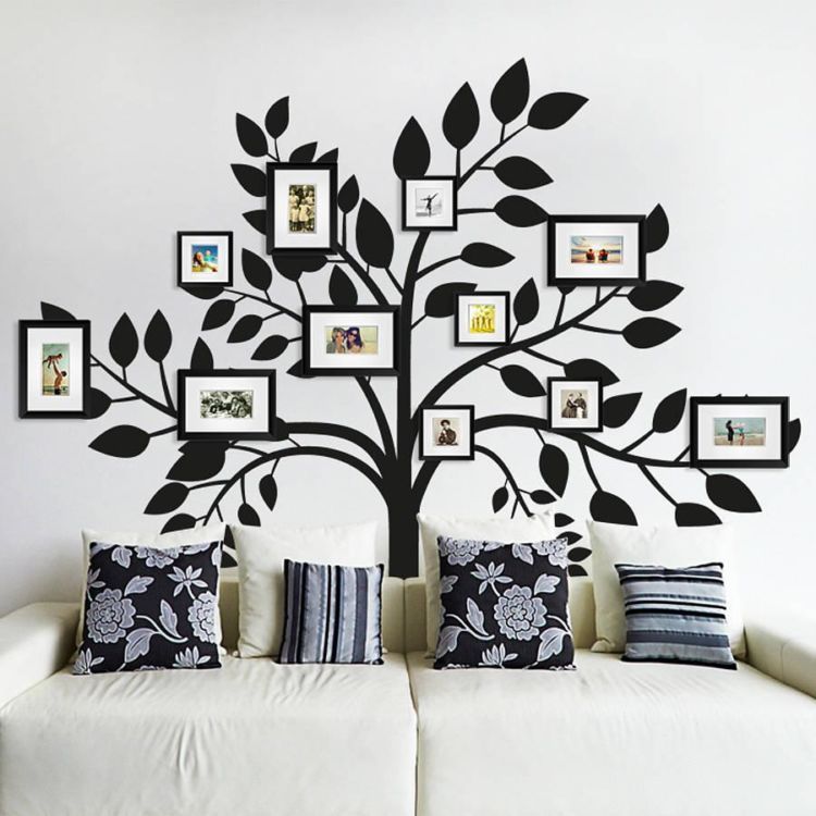 gunakan wall sticker sebagai media